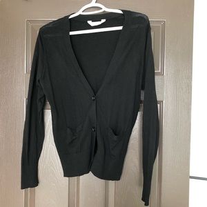 Everlane wool cardigan, black, medium